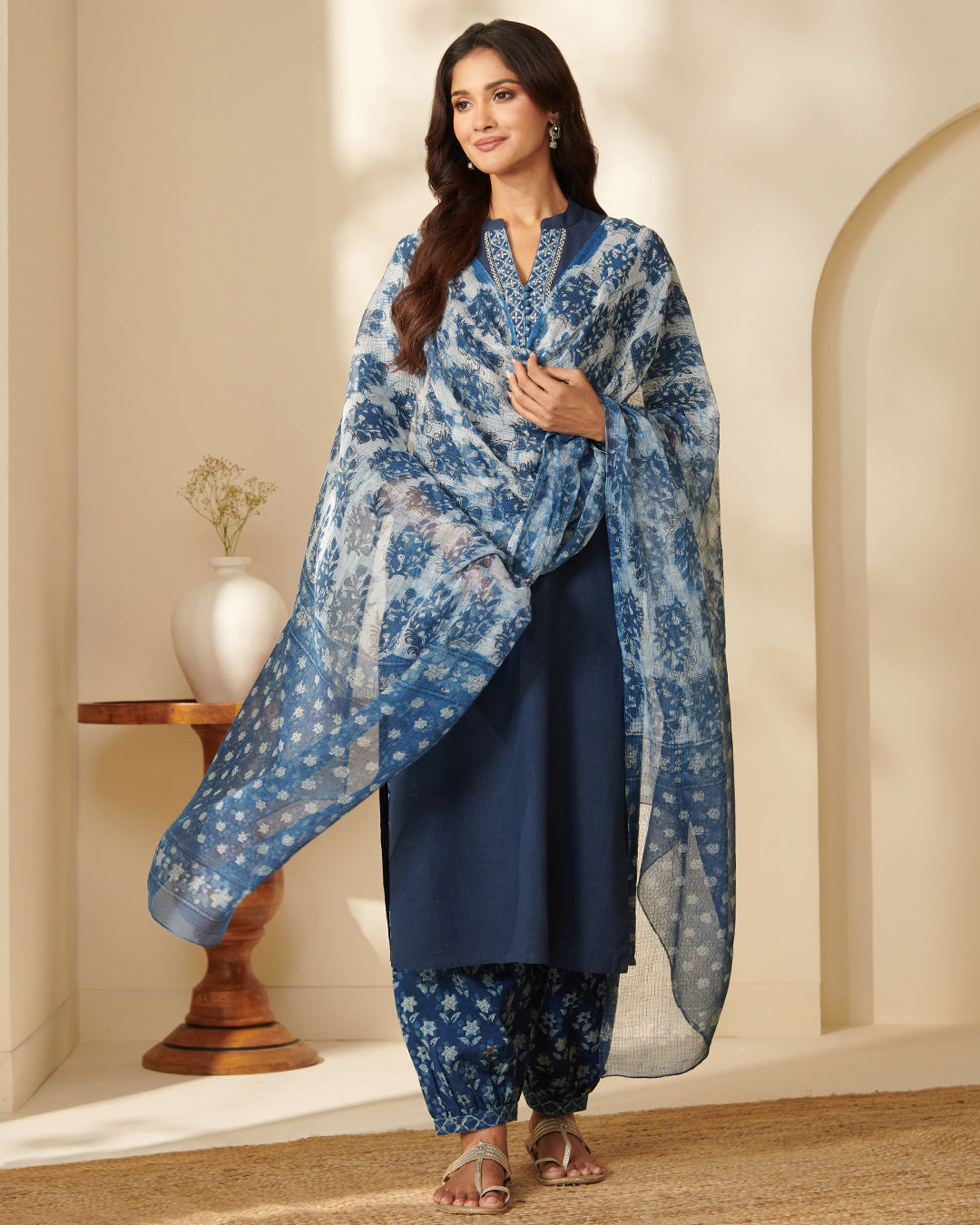 Sehra Nazneen Bagru Kurta