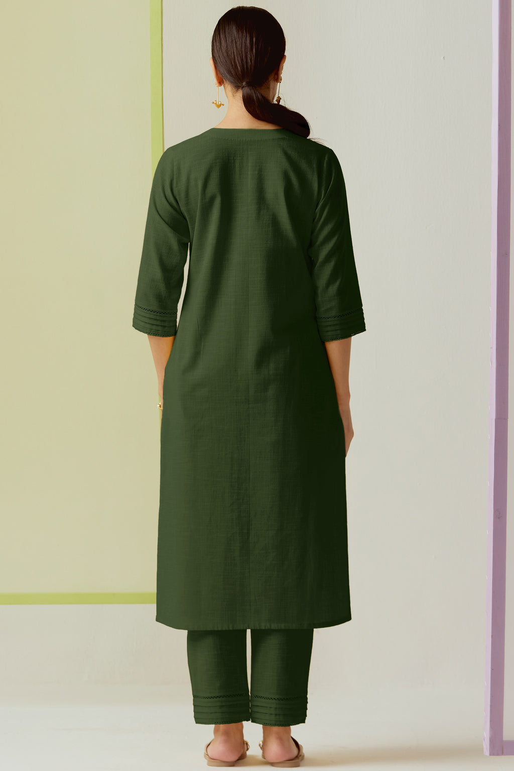 Roza Zara Forest Green Kurta