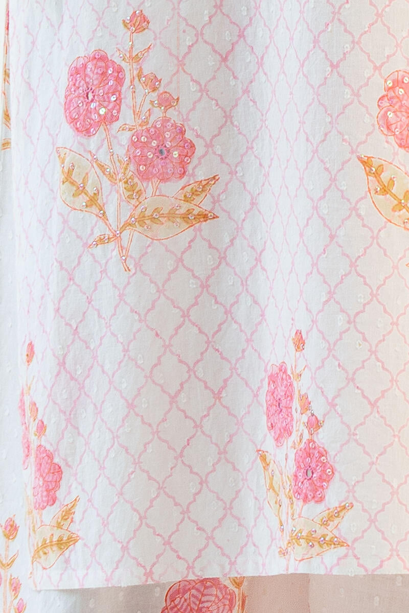 Nazm Sehnoor Block Printed Kurta
