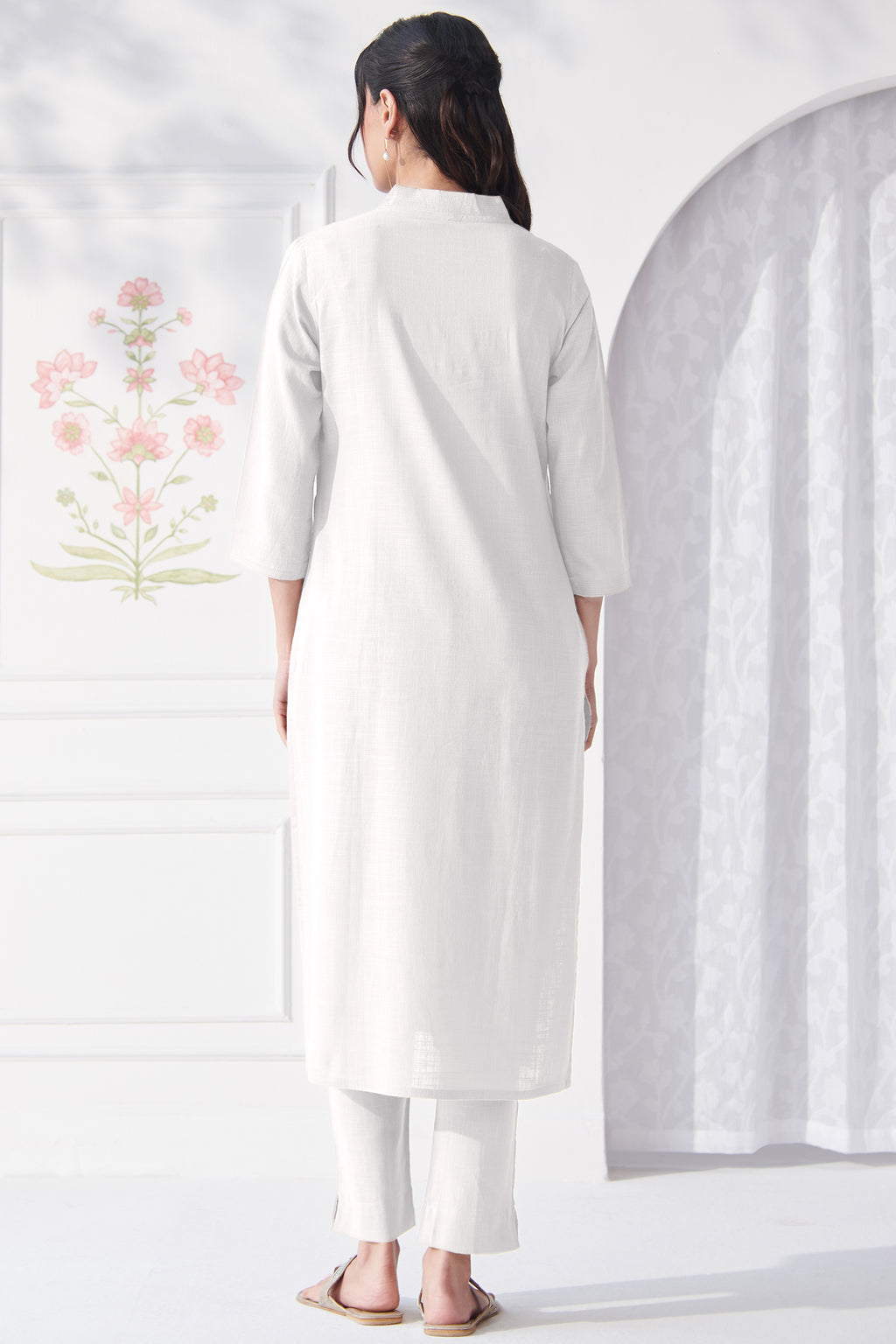 Roza Anaya White Kurta