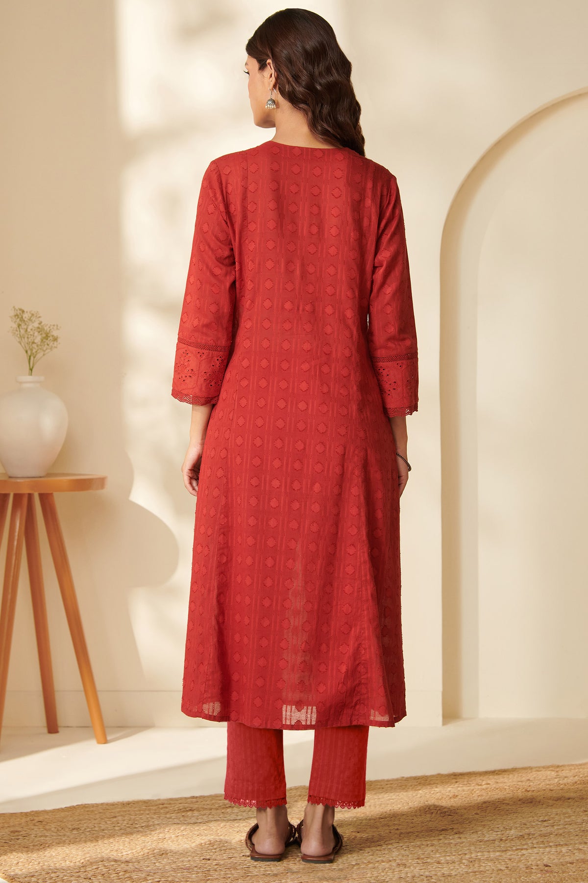 Roza Sureena Ruby Red Kurta
