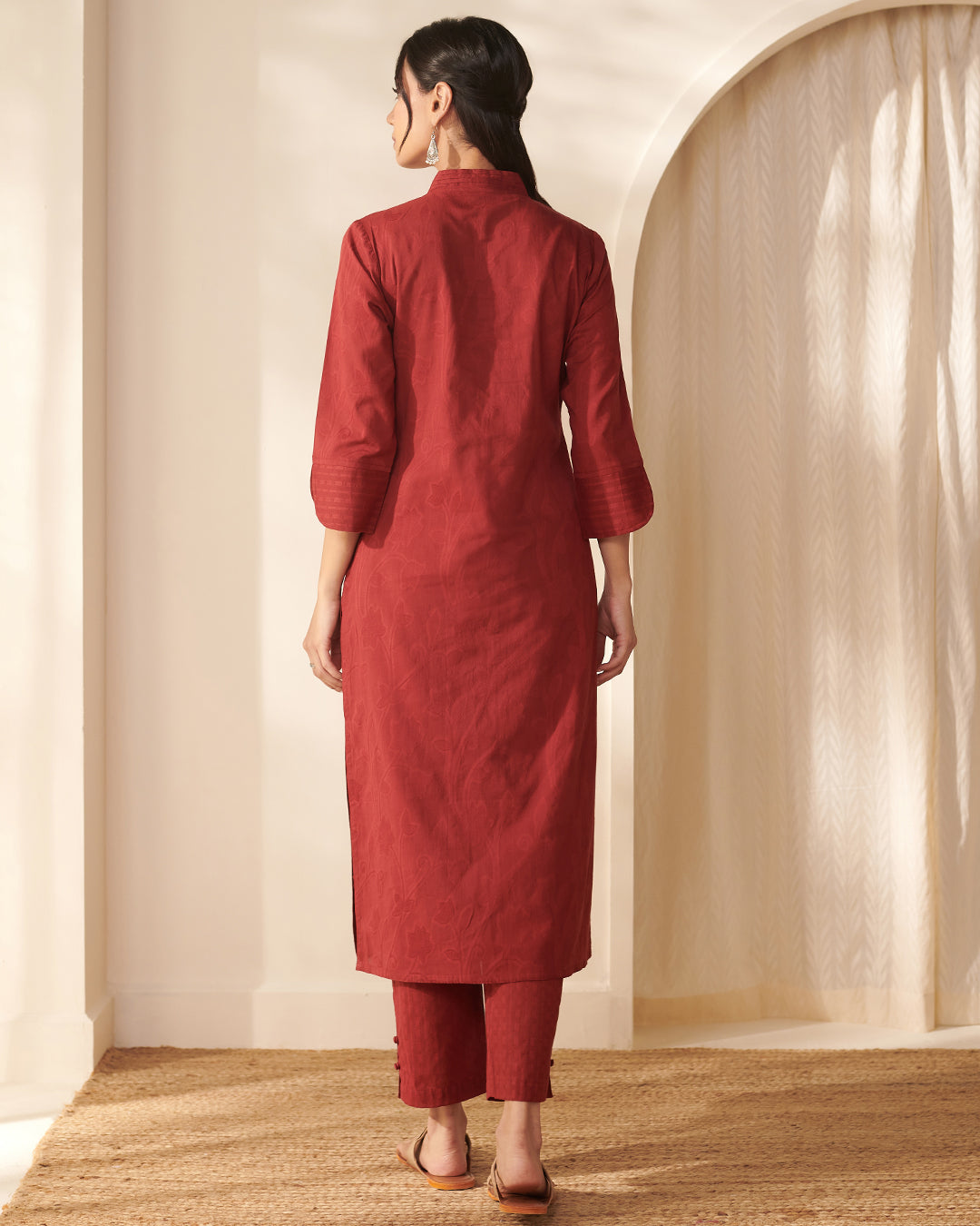 Roza Rahida Alta Red Kurta