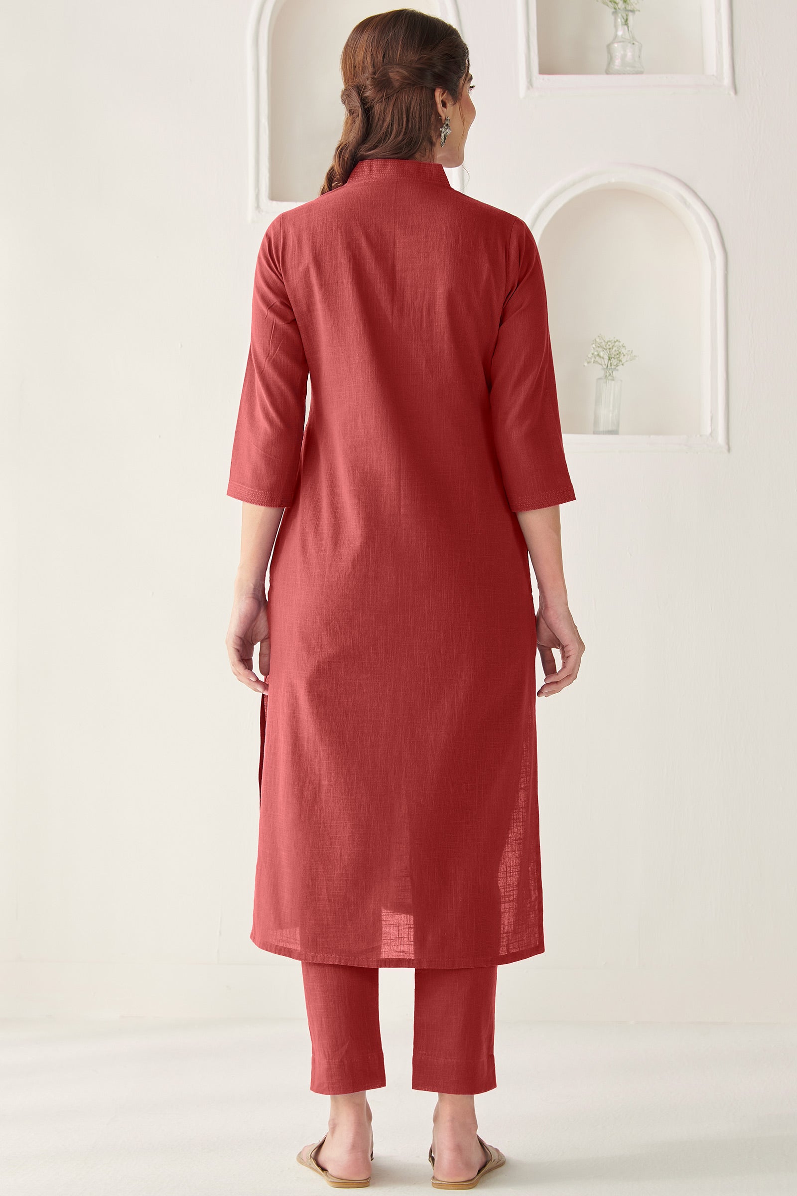 Roza Faraz Alta Red Kurta