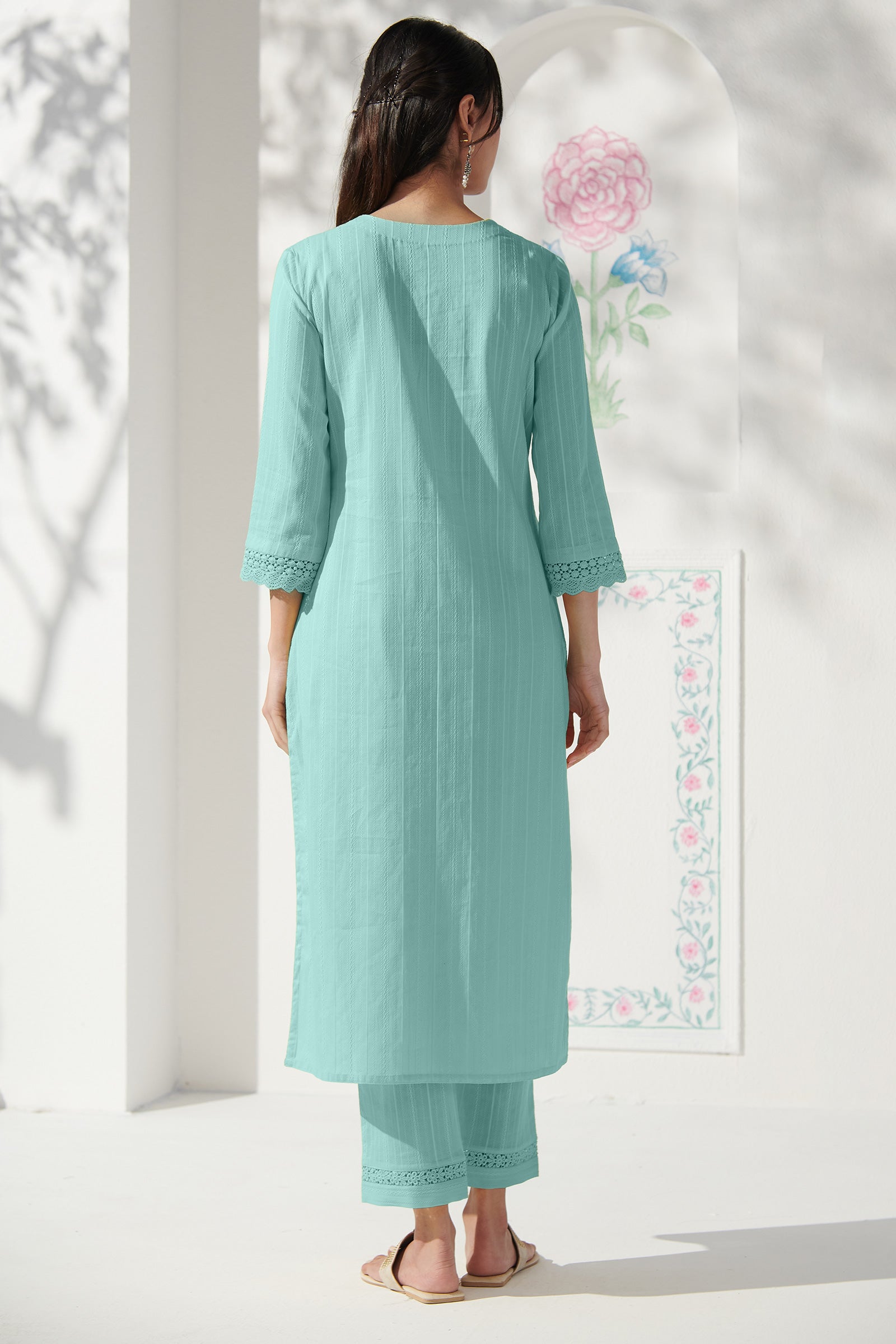 Roza Nazmin Green Kurta