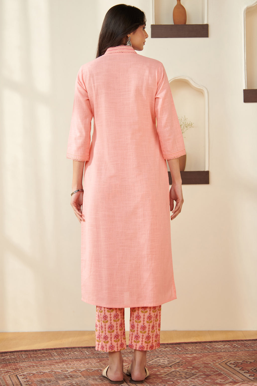 Surplus: Roza Zaina Pink Kurta