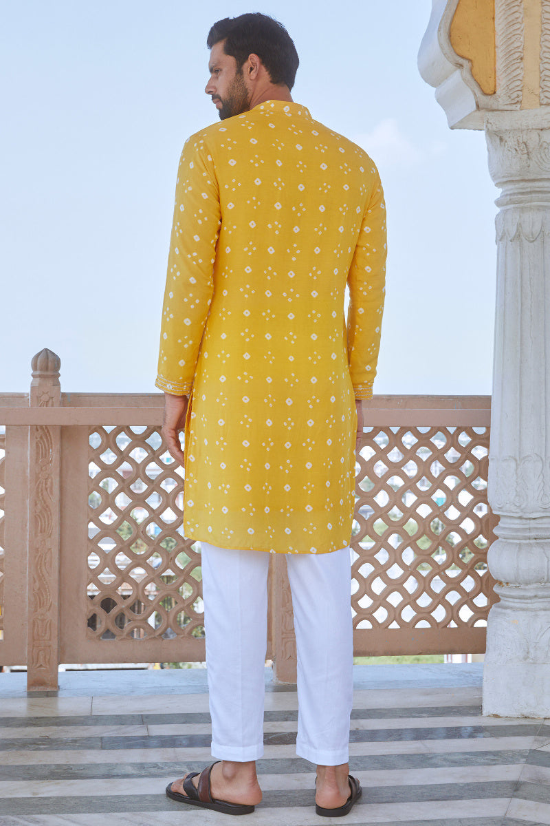 Samir Modal Bandhej Kurta