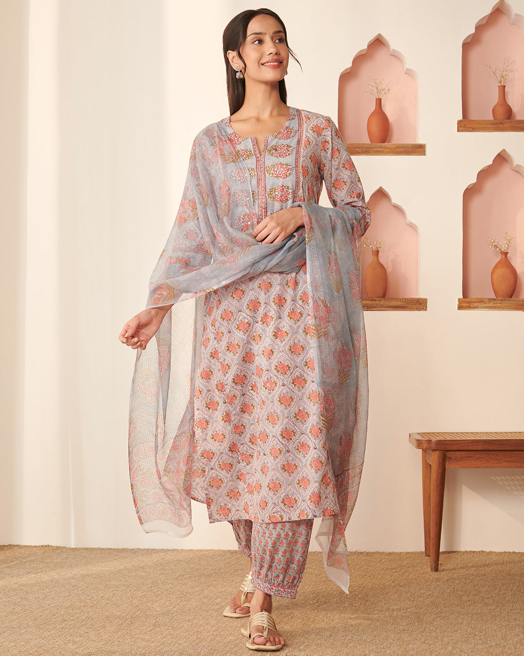 Roz Meher Sabrina Sanganeri Kurta