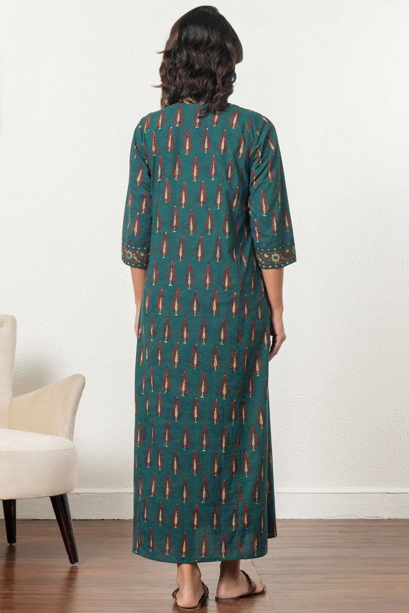 Sehra Rabia Ajrak Kaftan