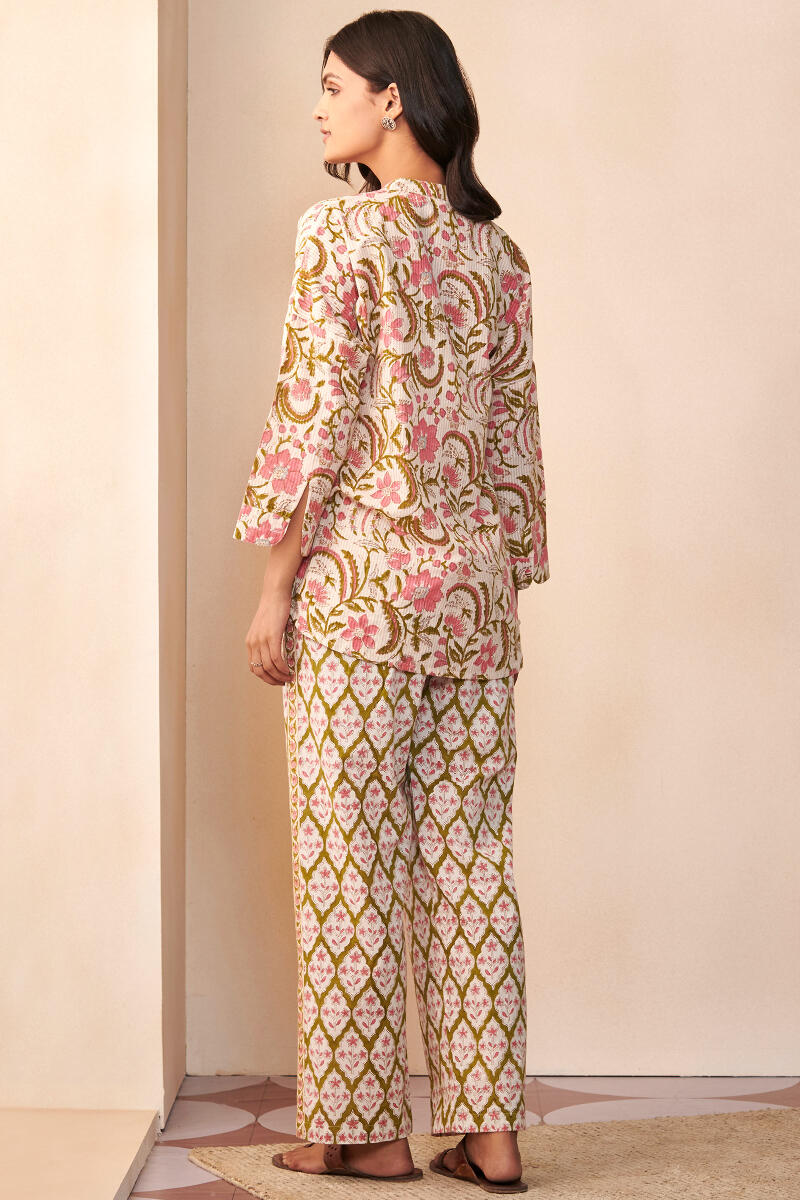 Nasrine Mirza Sanganeri Loungewear Set