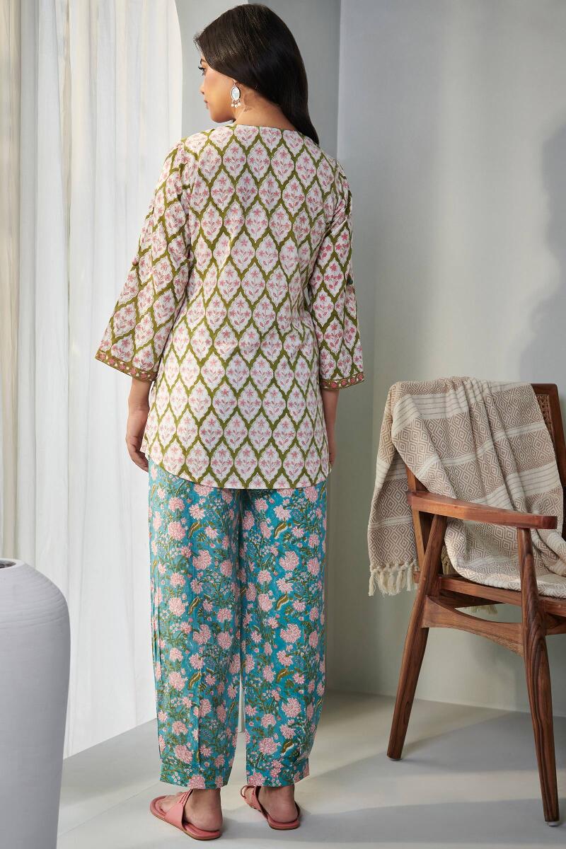 Nasrine Simar Sanganeri Pyjama Set