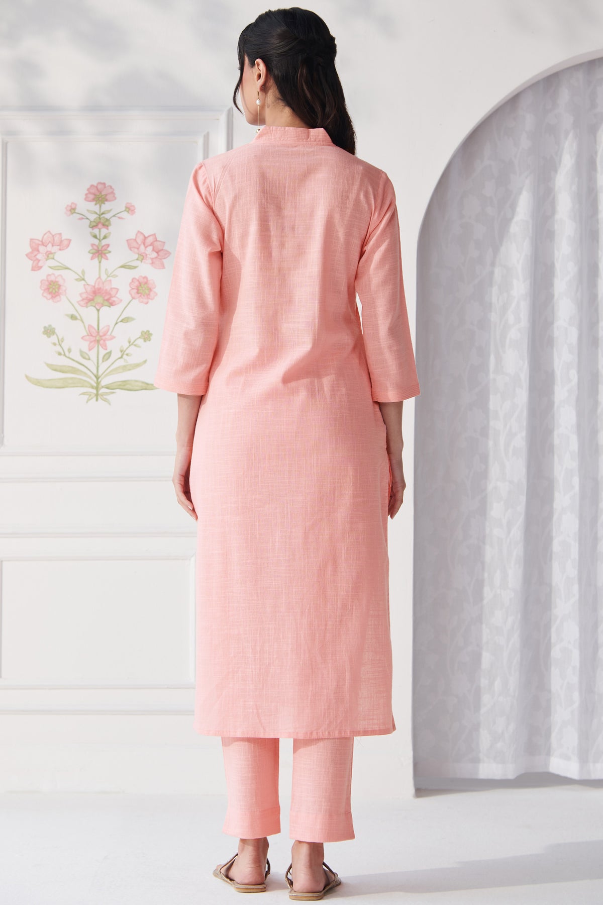 Roza Anahita Peach Kurta