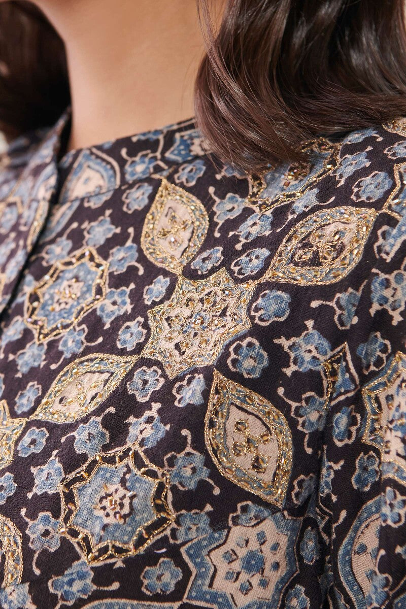 Shirin Zaharaa Ajrak Kurta