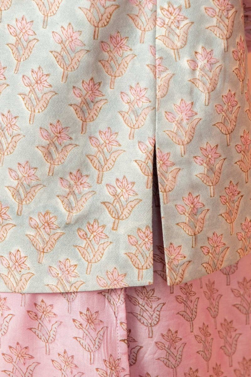 Shirin Mahin Sanganeri Chanderi Nehru Jacket