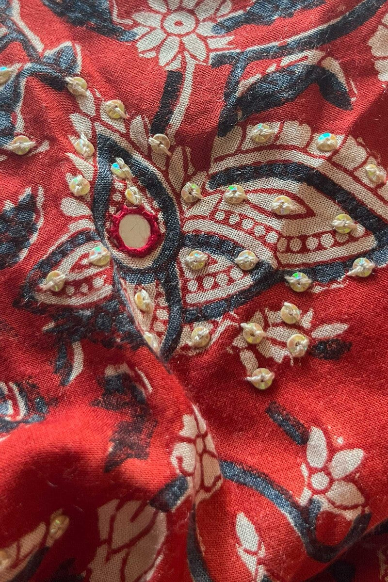 Sehra Darya Bagru Kurta