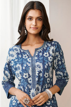 Nurtaj Rehmat Indigo Kurta