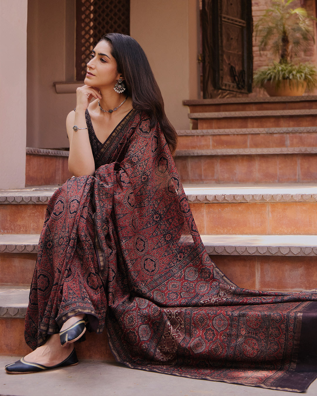 Surplus: Sehra Nahida Ajrakh Chanderi Saree