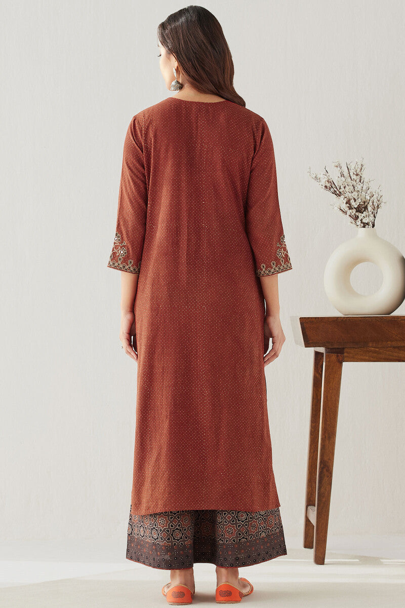 Sehra Rahida Ajrak Kurta