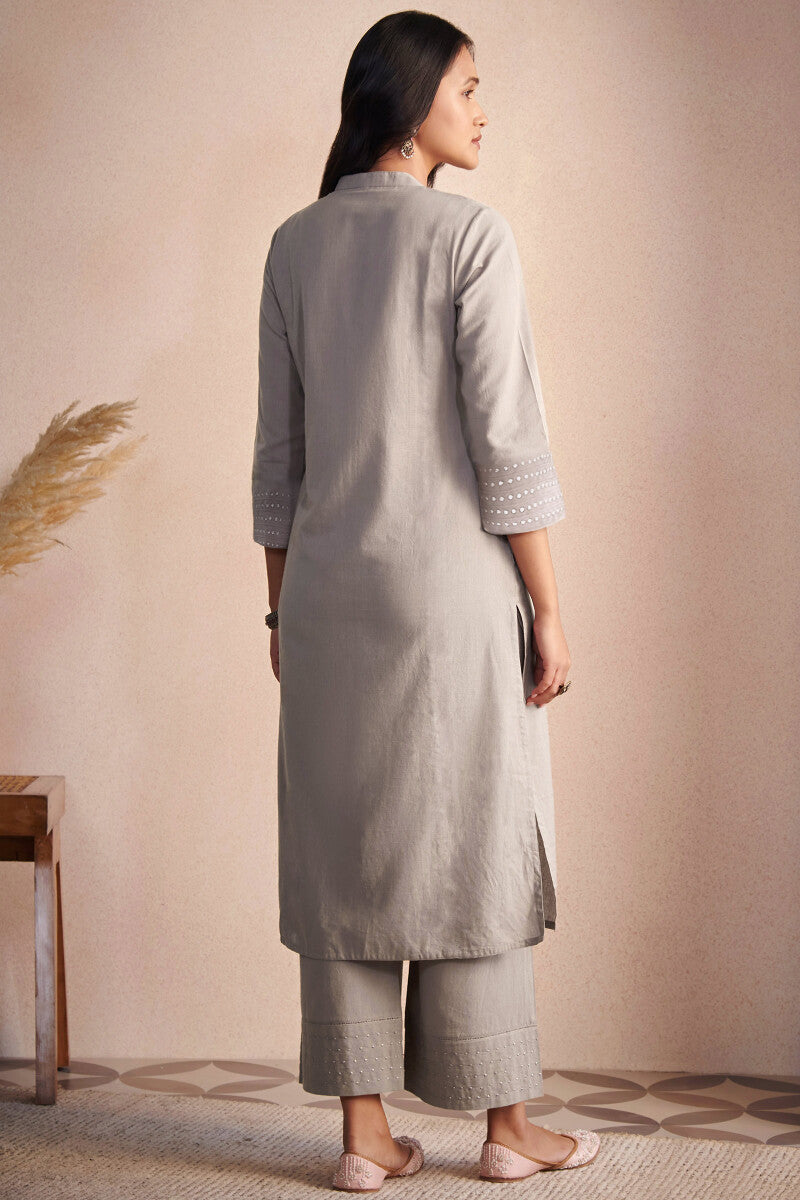 Nasrine Rehmat Beige Handloom Kurta