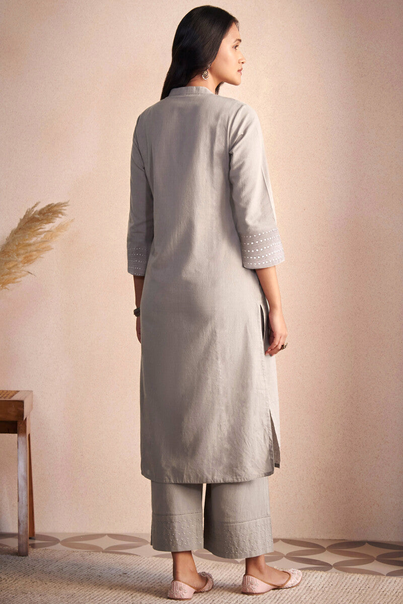 Nasrine Rehmat Beige Handloom Kurta