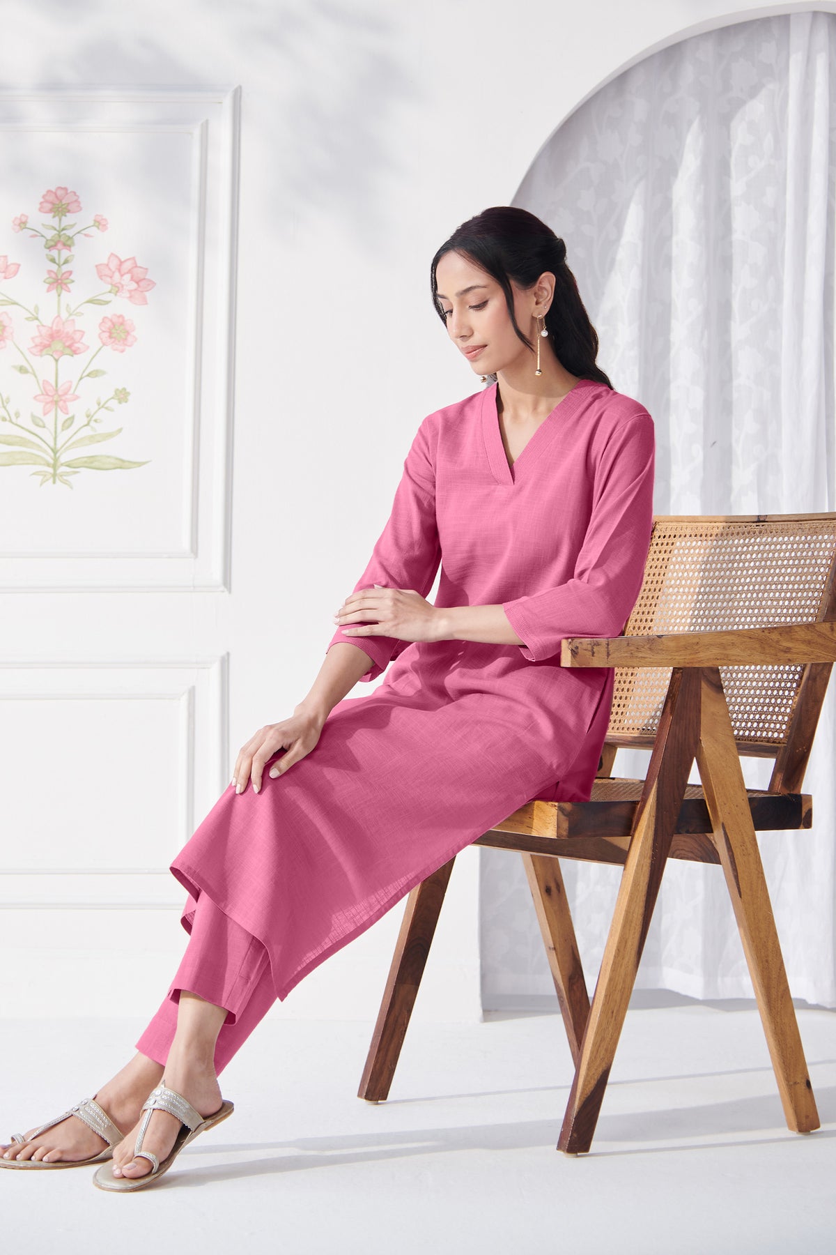 Roza Sabira Pink Kurta