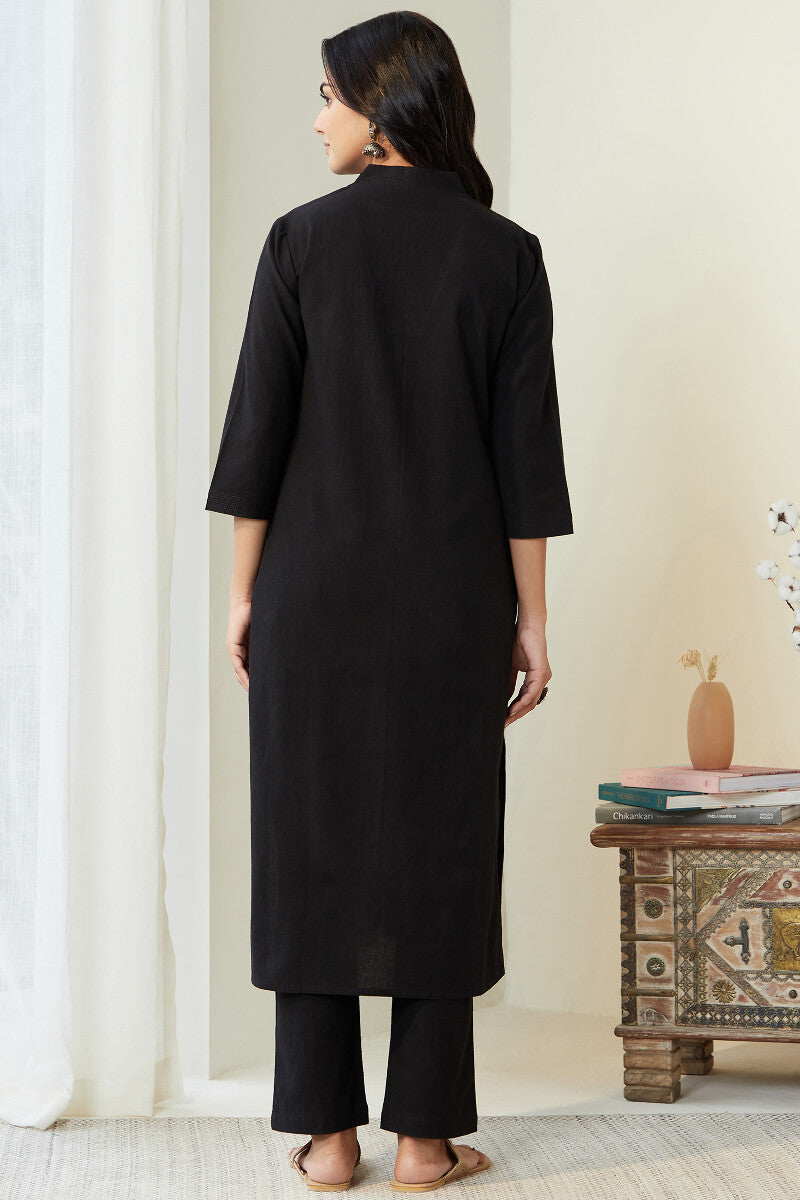 Roza Seher Black Kurta