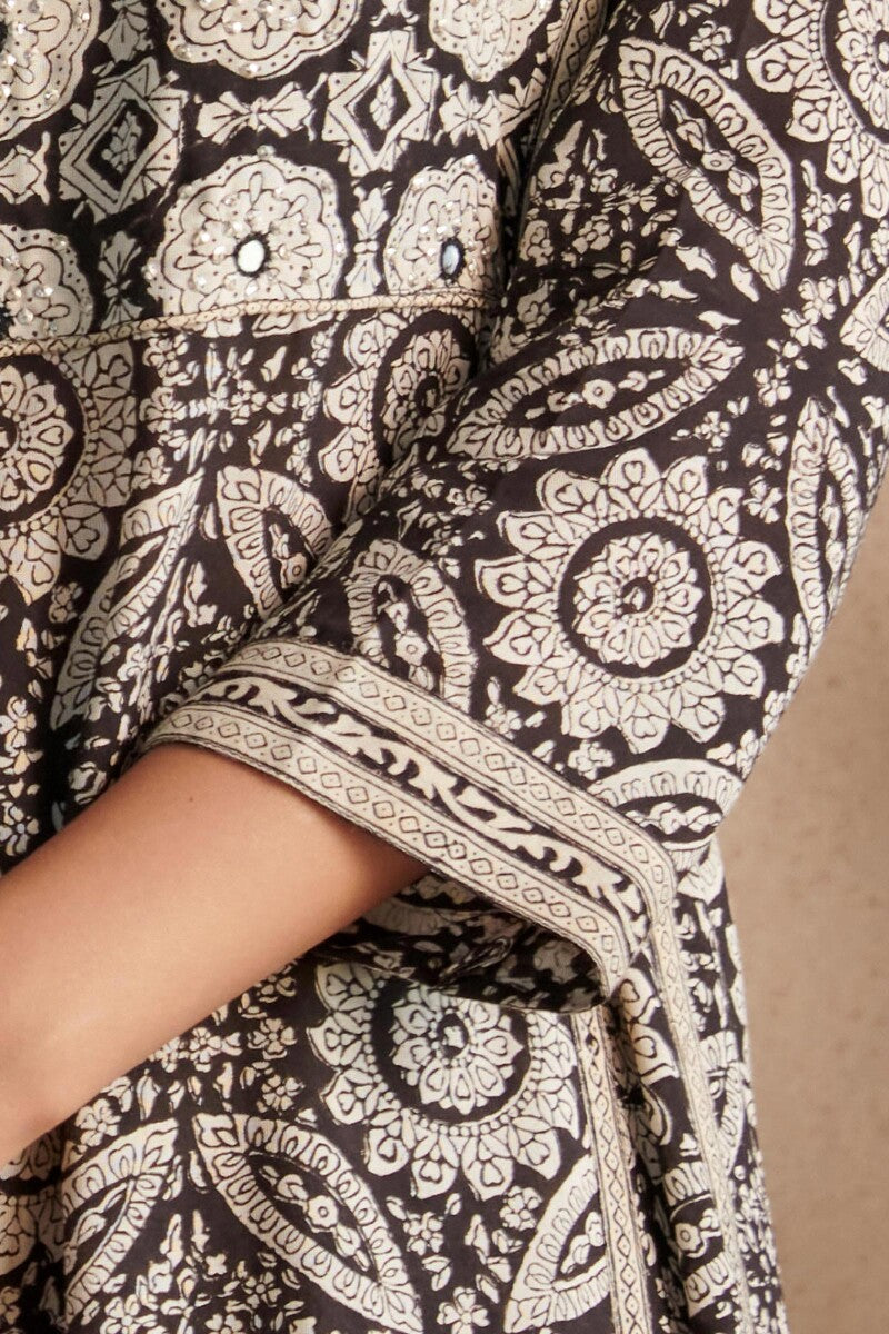 Sehra Zoya Bagru Kurta