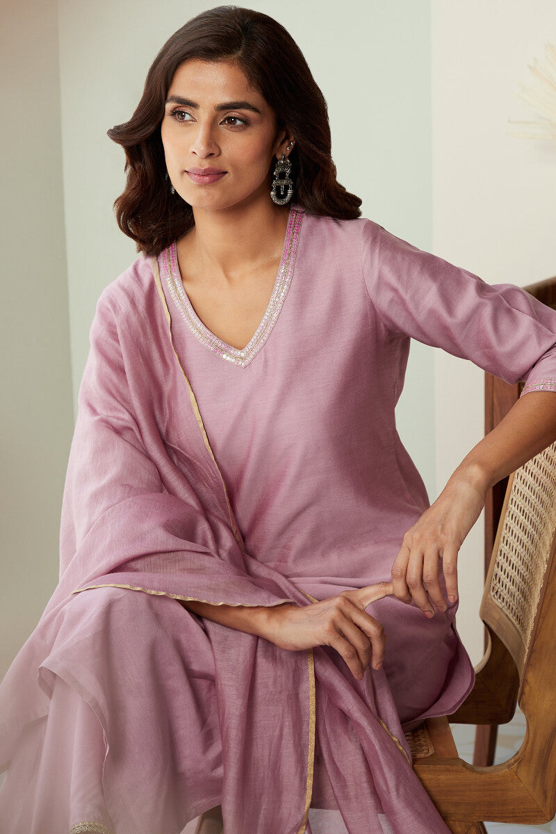 Gauhar Maira Chanderi Kurta