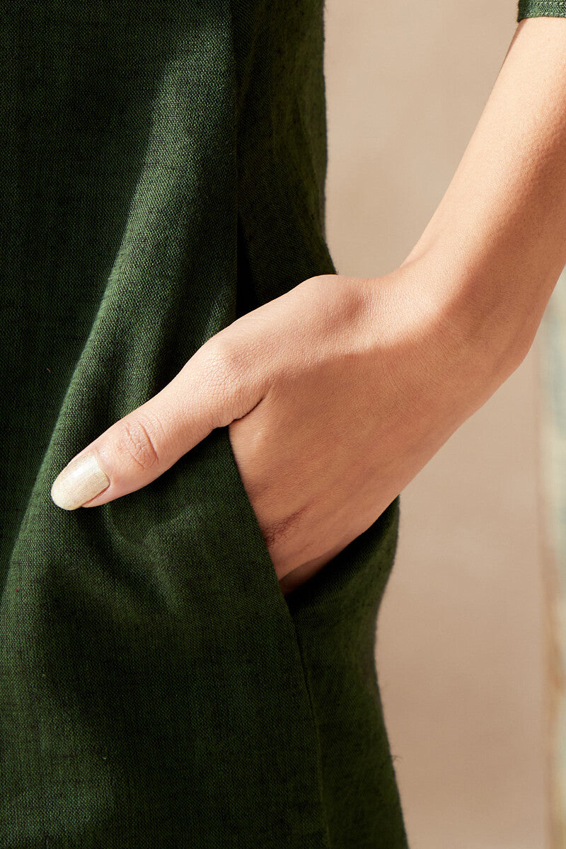 Roza Seher Forest Green Kurta