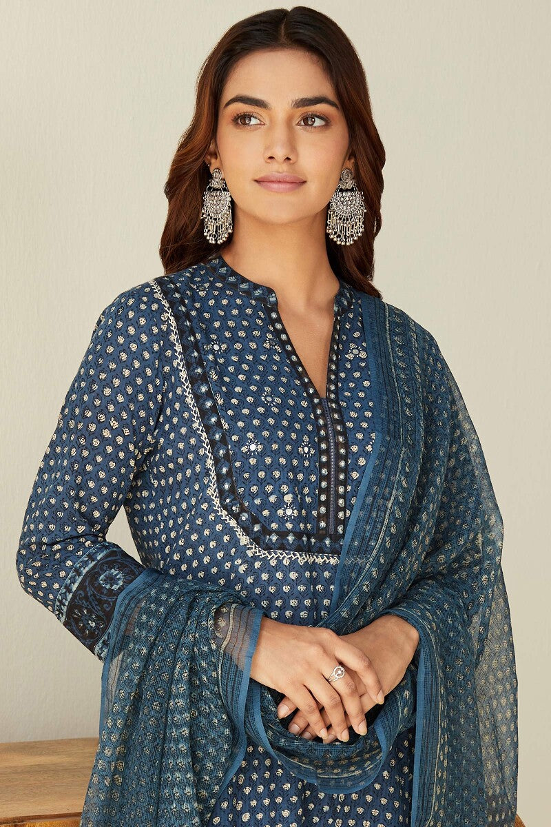 Sehra Simar Bagru Kurta