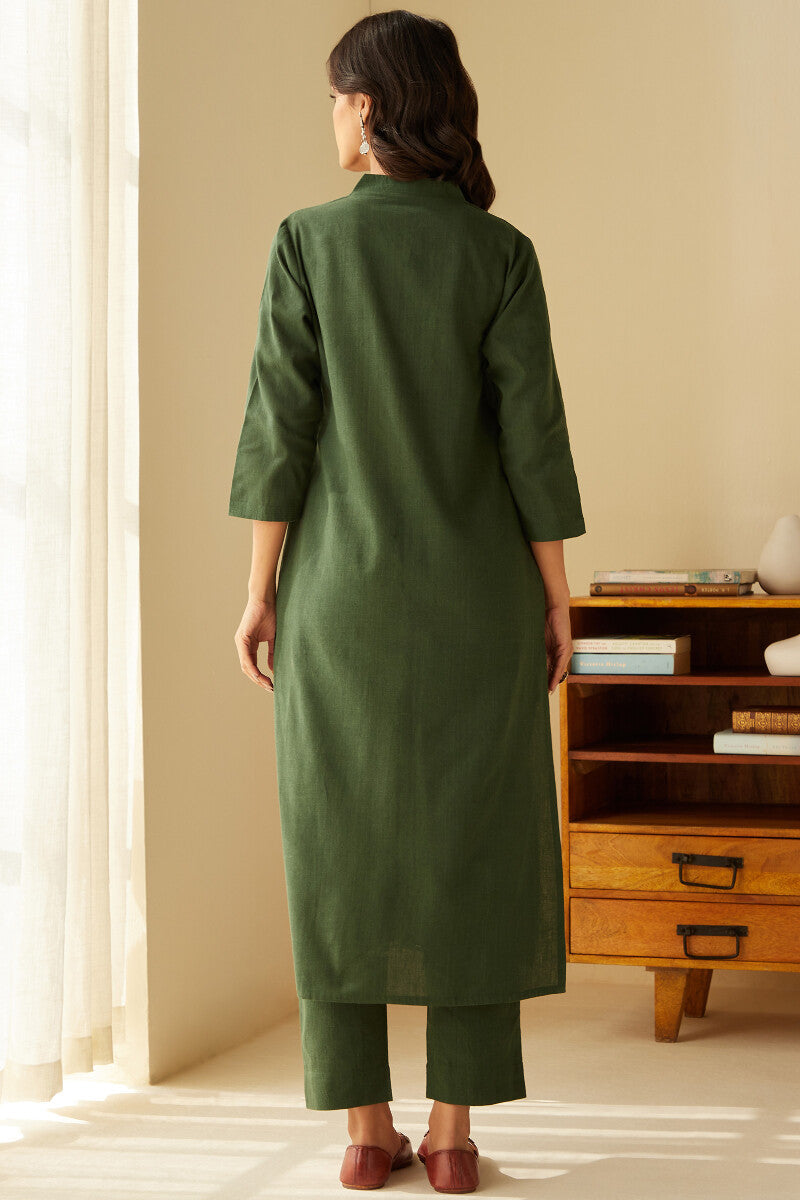 Sehra Seher Forest Green Kurta