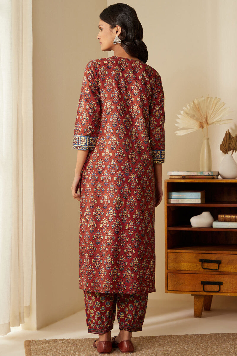 Sehra Aleena Bagru Kurta