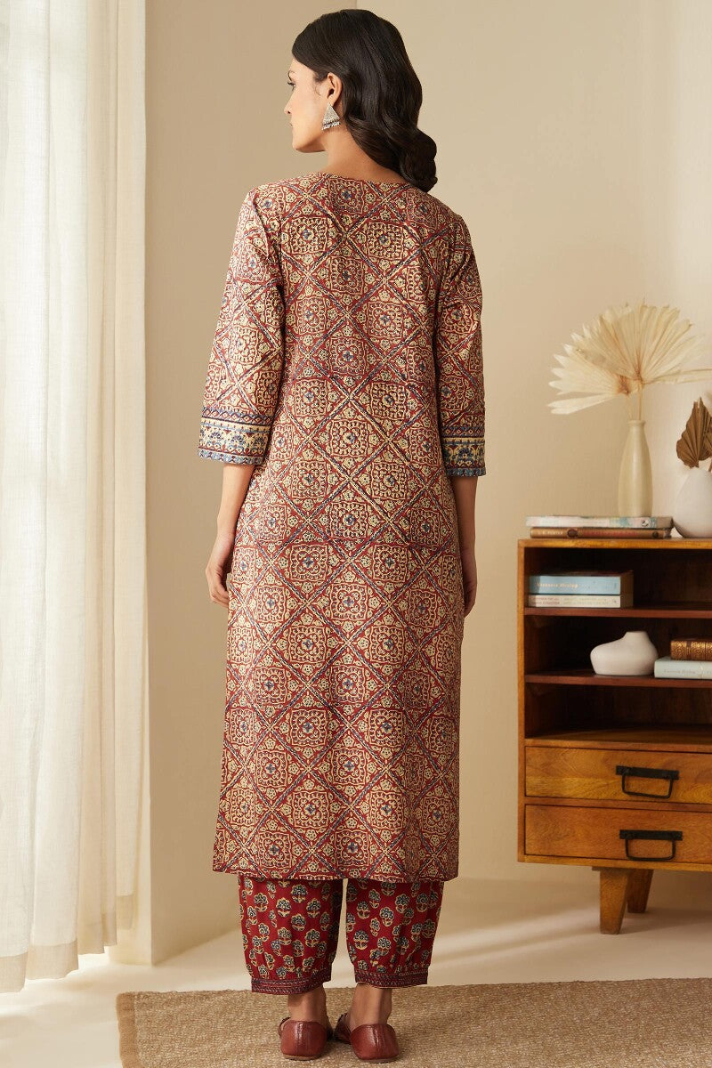 Sehra Nida Bagru Kurta