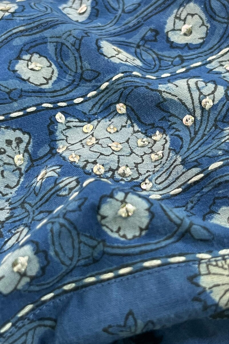 Sehra Noor Indigo Top