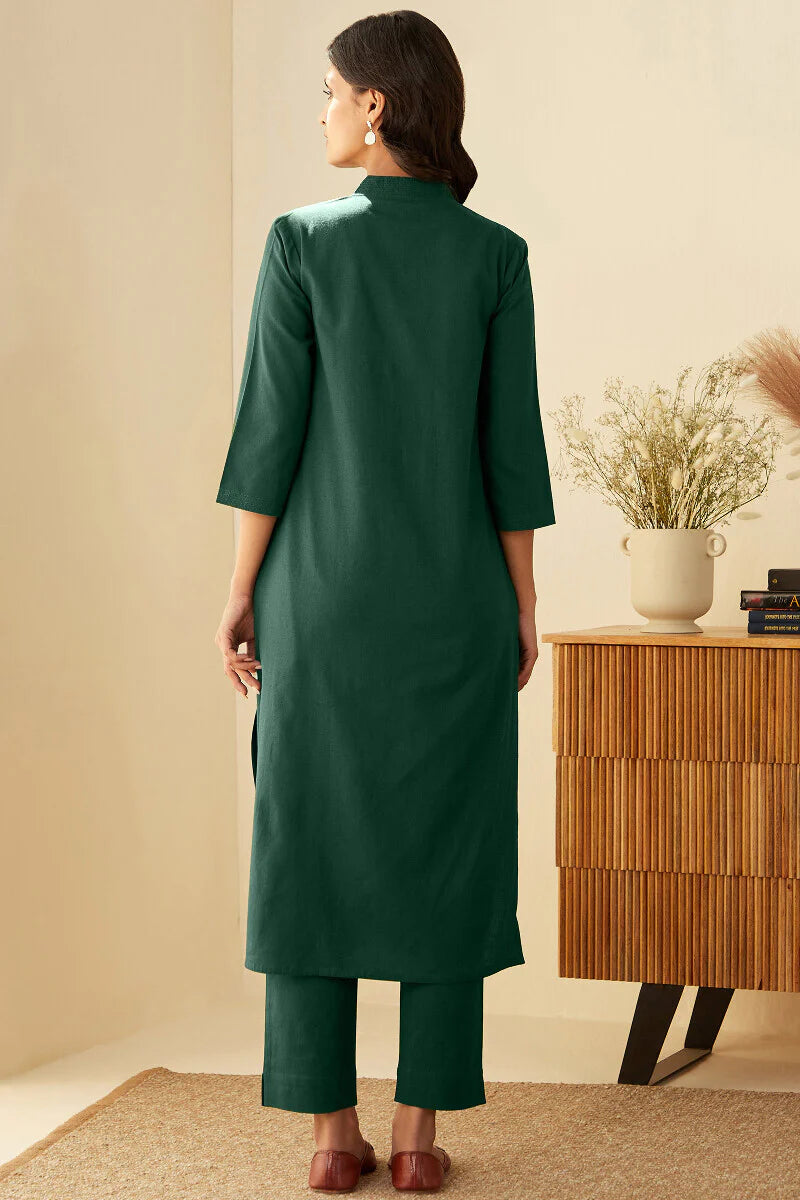 Roza Seher Emerald Green Kurta