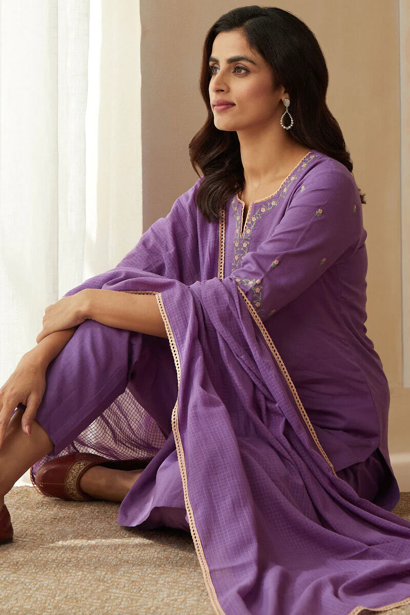 Surplus: Roza Zoya Lavender Kurta