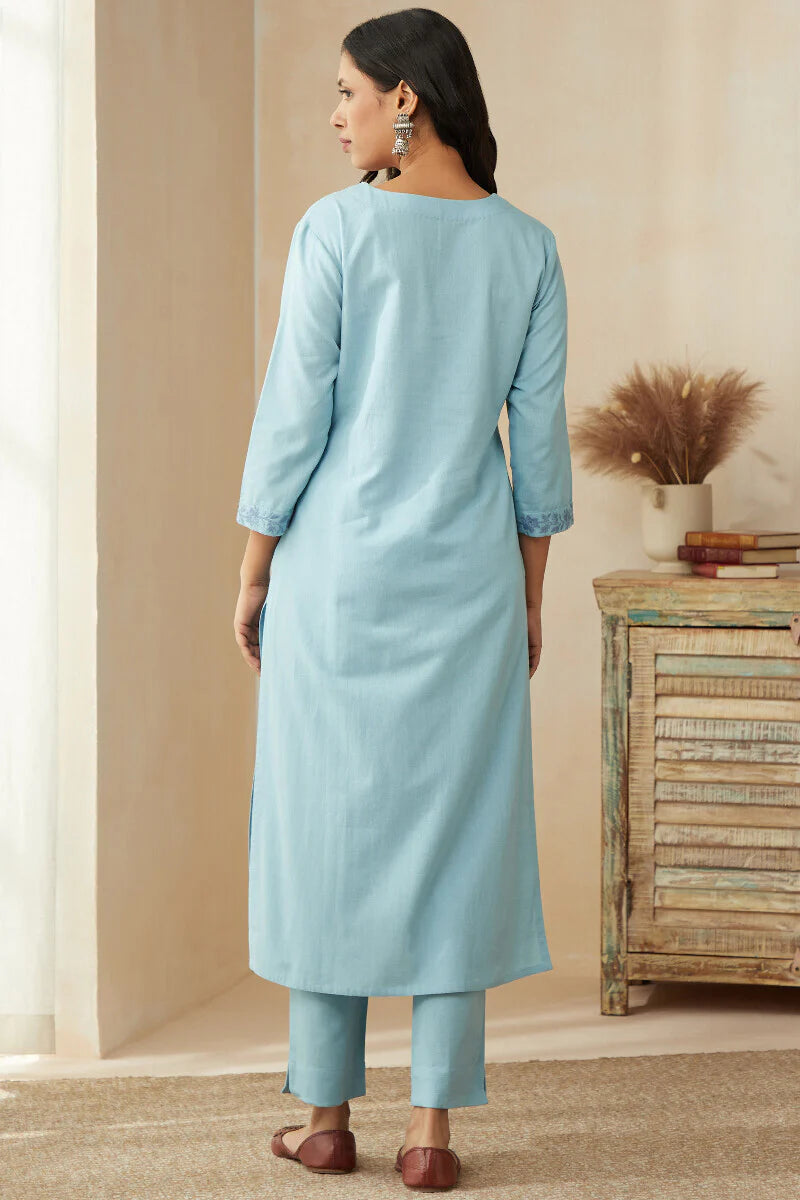 Mirza Sehreen Blue Kurta
