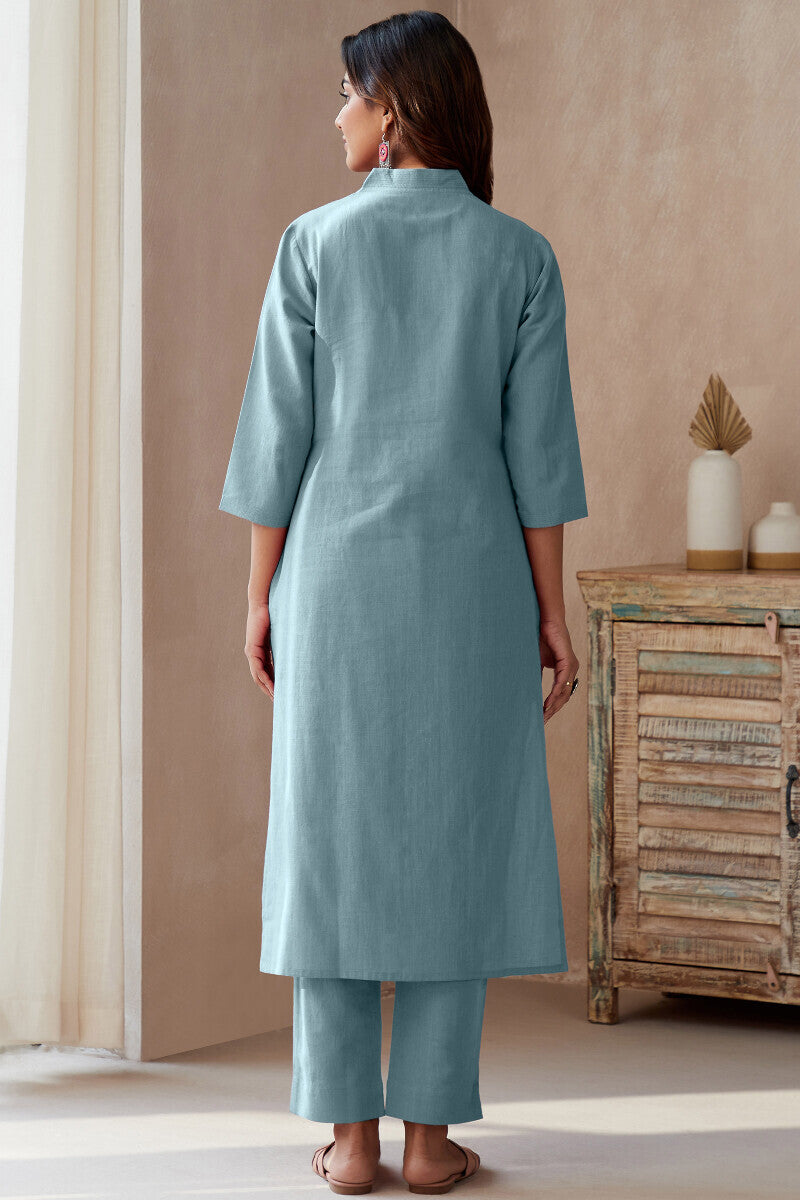 Roza Seher Sky Blue Kurta