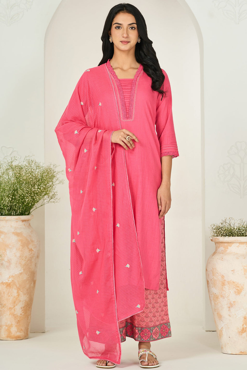 Surplus: Roza Mira Pink Kurta