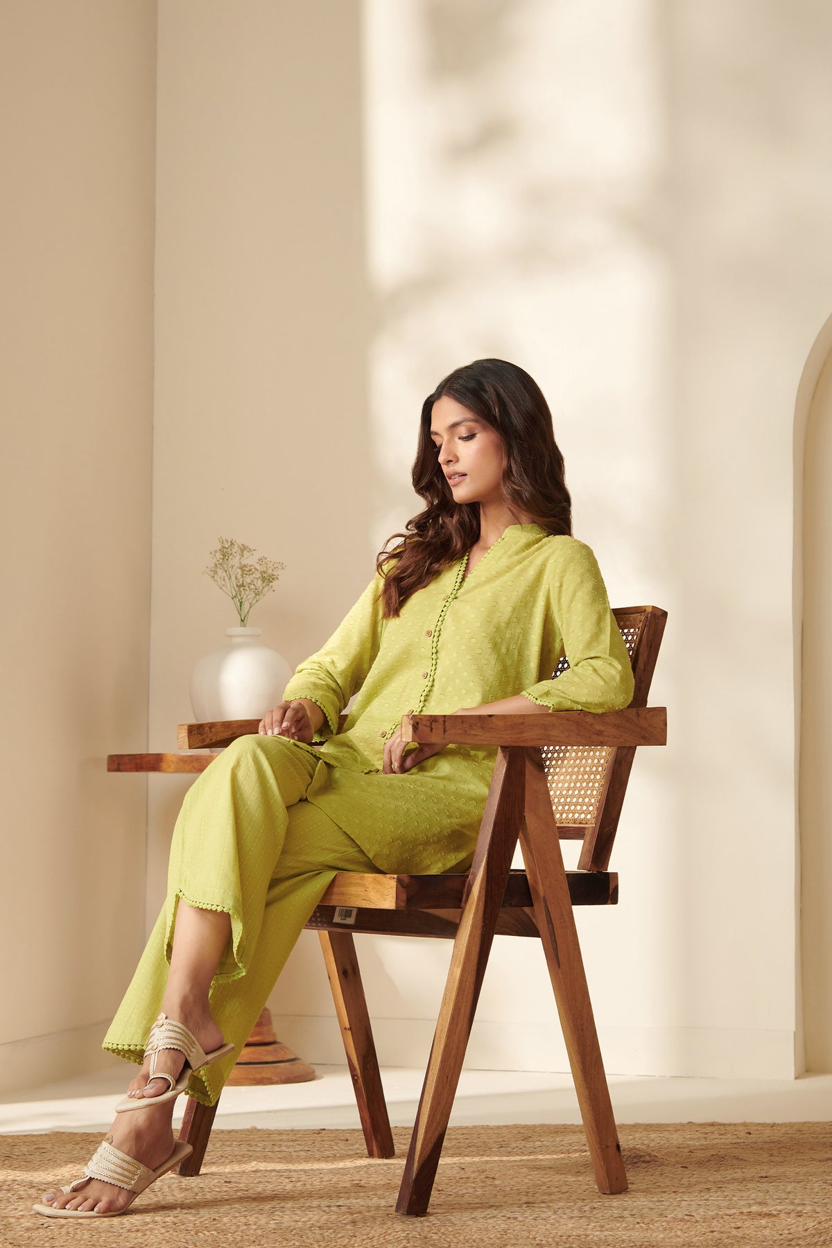 Roza Sabeen Green Co-Ord Set