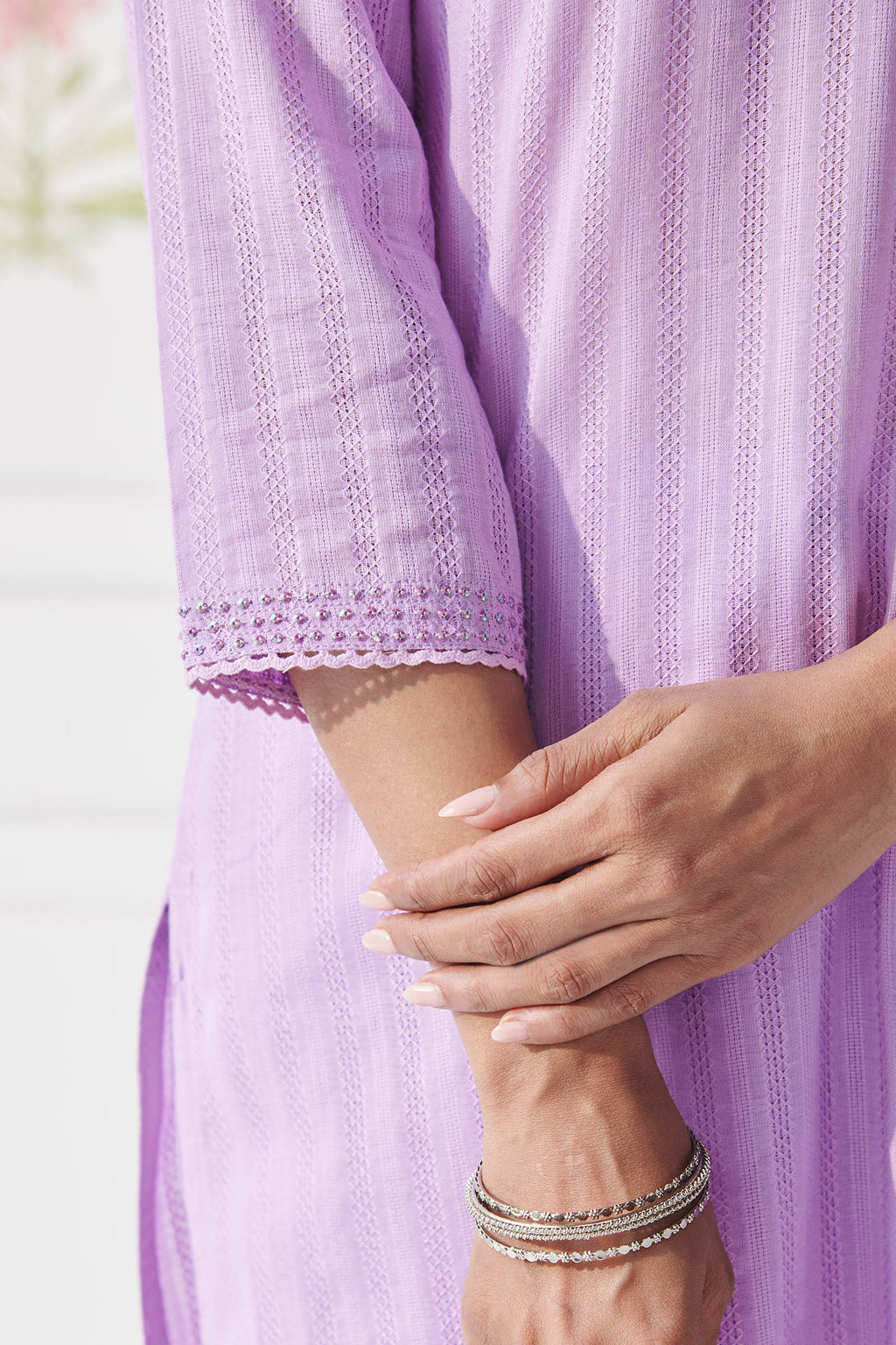 Surplus: Roza Rumi Purple Kurta