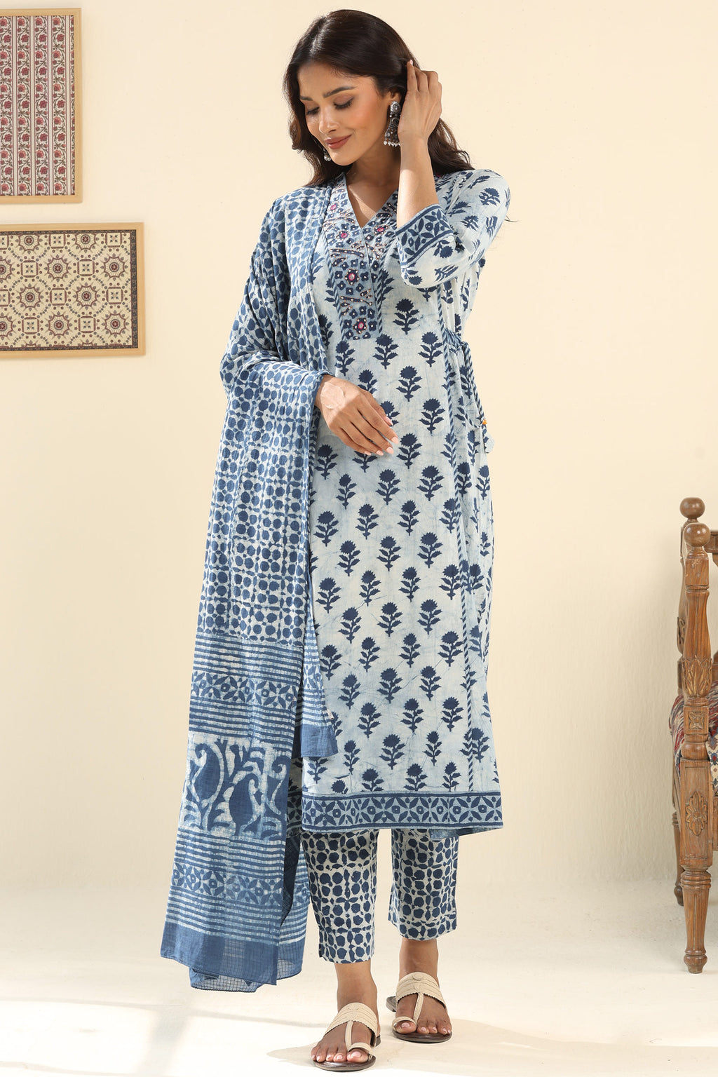 Nurtaj Rumaisa Bagru Kurta