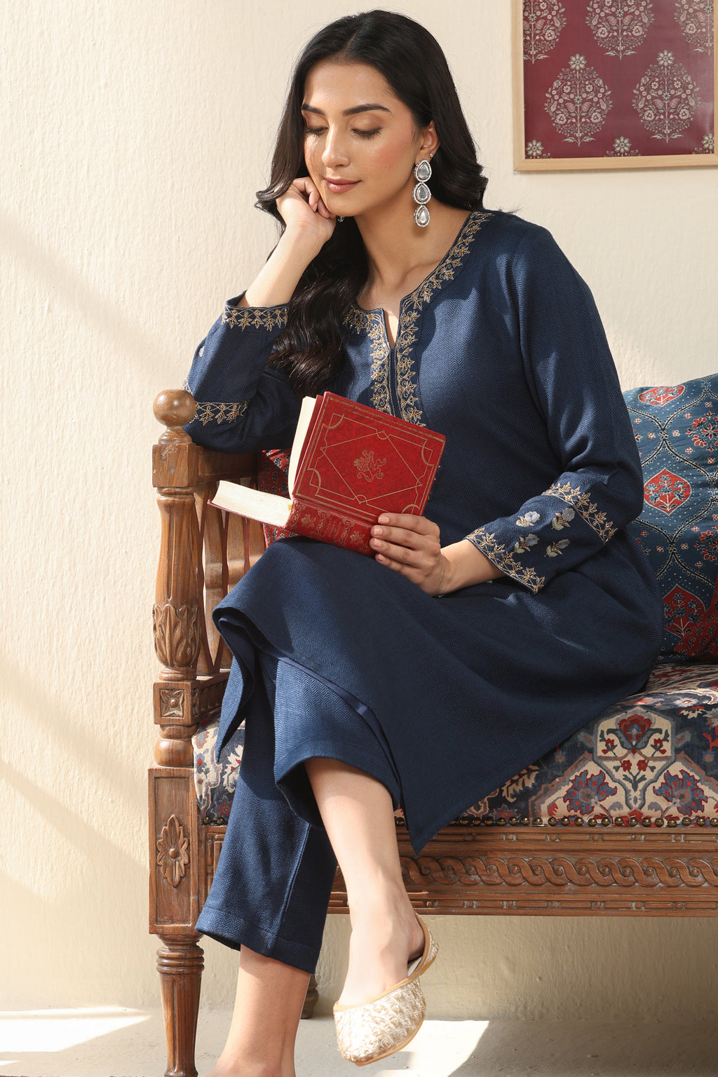 Naadirah Gulnaz Faux Wool Kurta