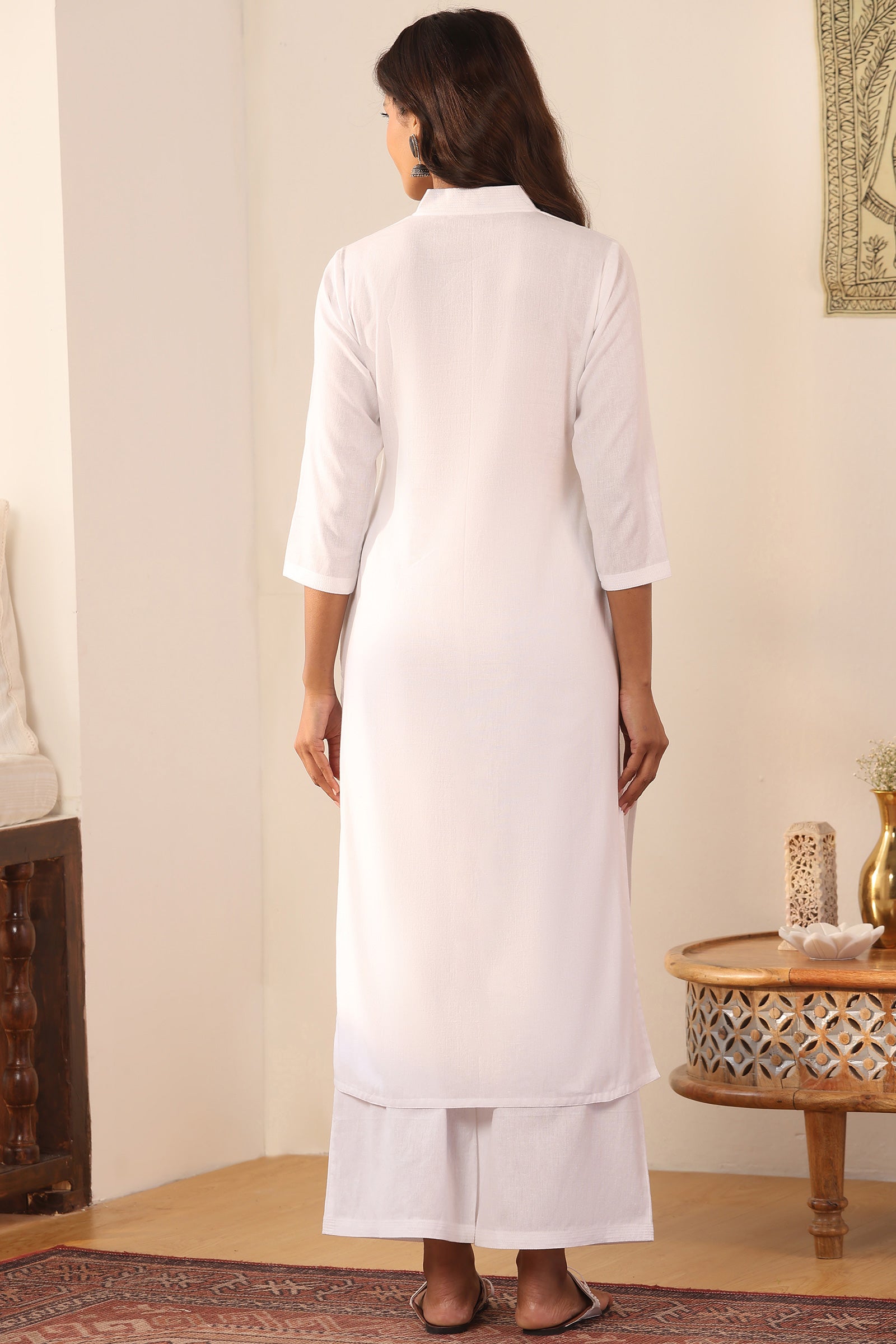 Surplus: Roza Anaya White Kurta