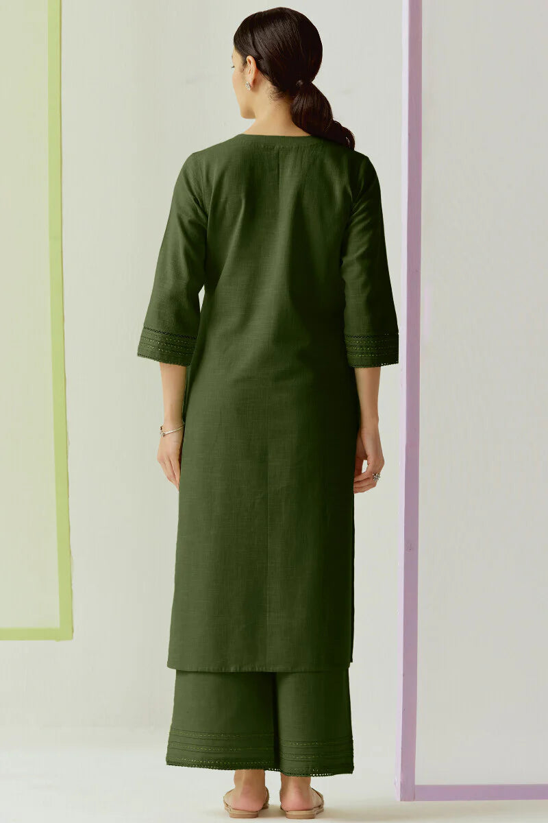 Surplus: Roza Zara Emerald Green Kurta