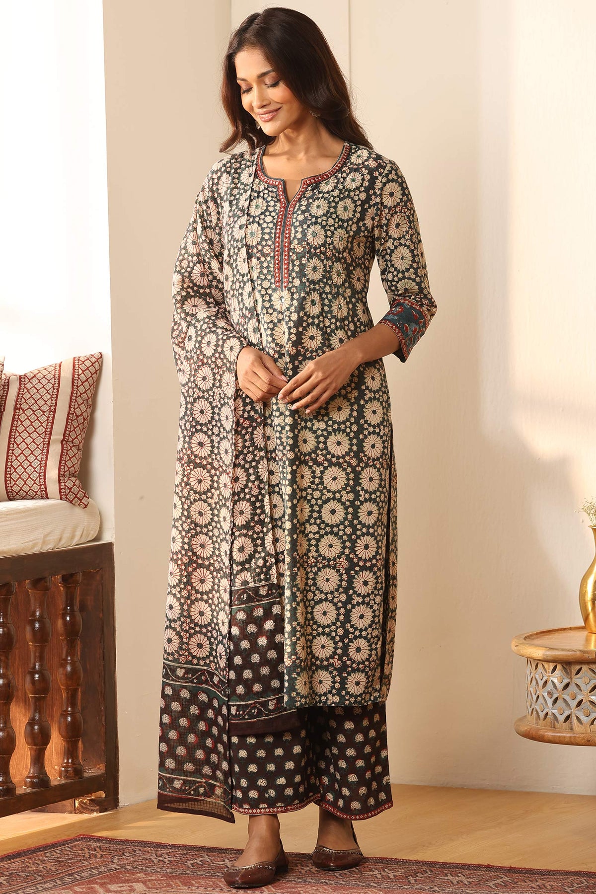 Sehra Mehreen Bagru Kurta