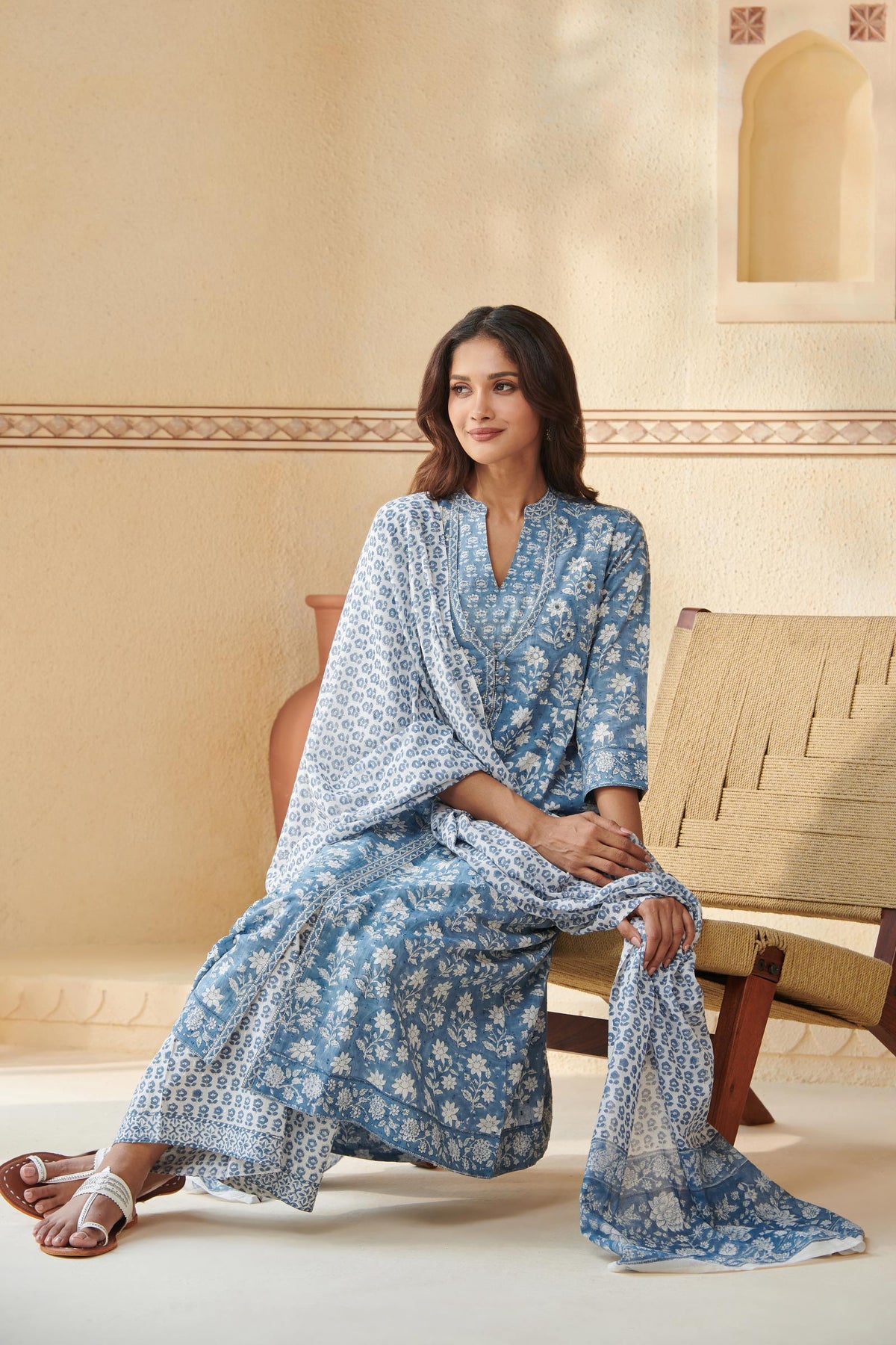 Neelofar Sahiba Sanganeri Kurta
