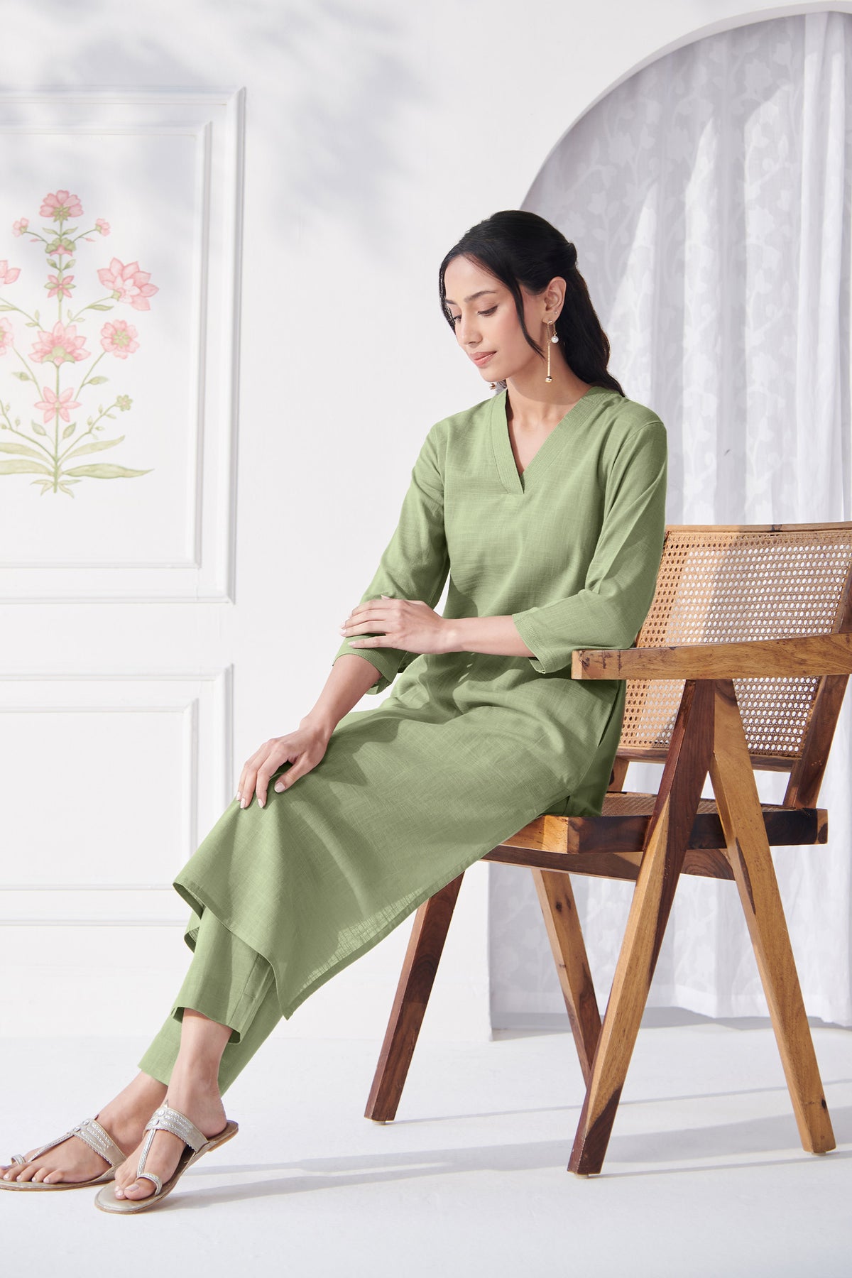 Roza Alia Green Kurta