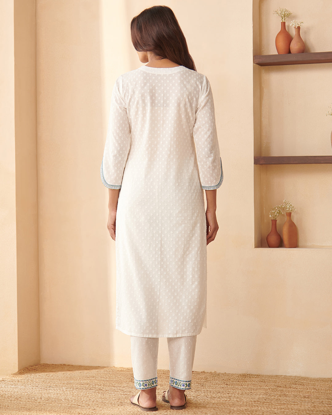 Mehraab Farhat White Kurta