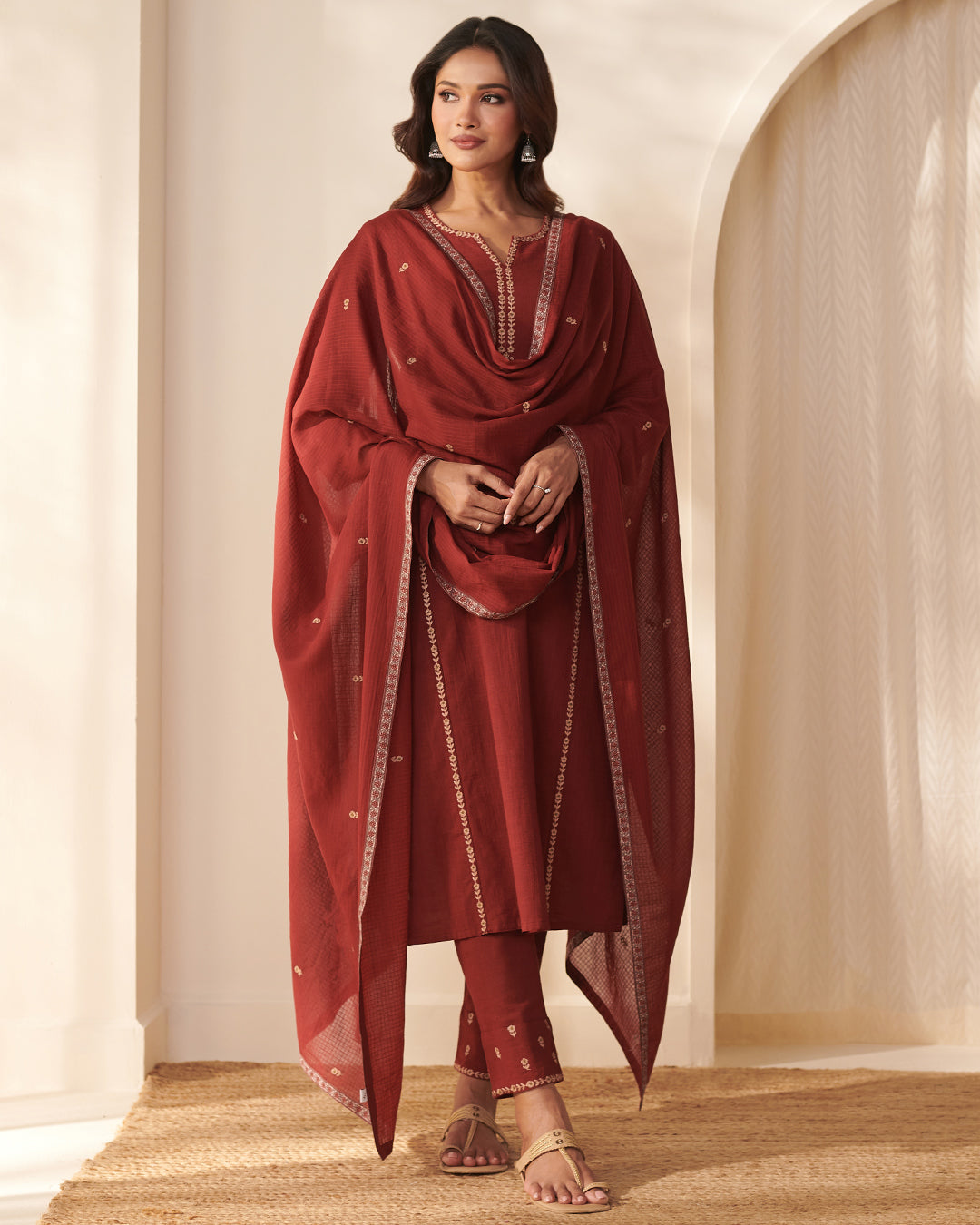 Mehraab Alya Alta Red Kurta