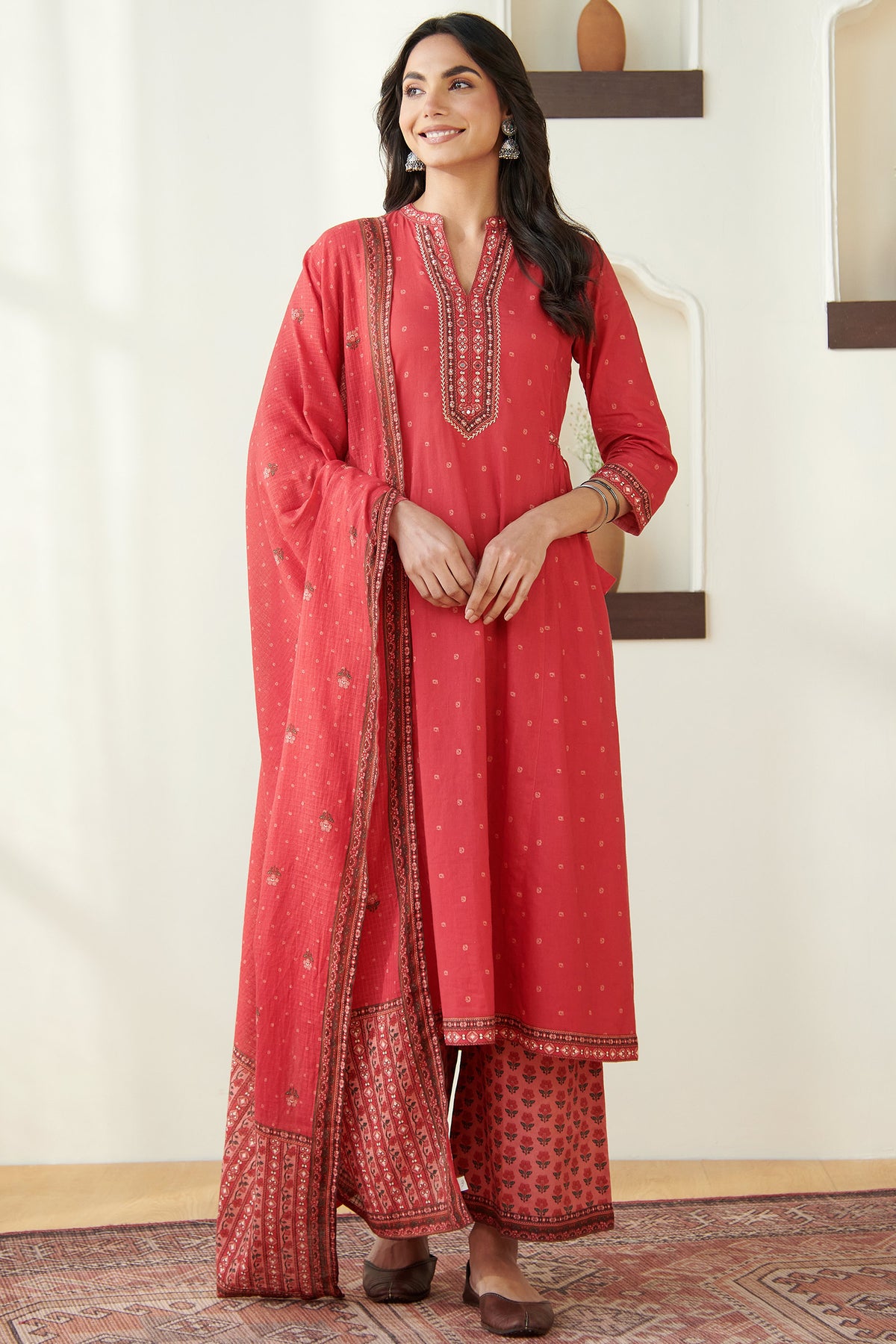 Rangrez Nusrat Pink Kurta